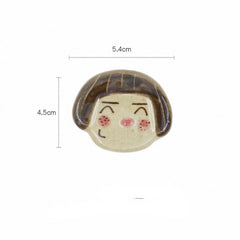 Whimsical Hand-Painted Ceramic Fridge Magnets - Cute Cartoon Decor, Fun Kitchen Accessories & Creative Blackboard Clips