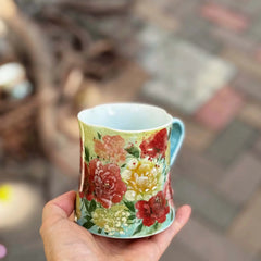Vintage Floral Coffee Cup Collection