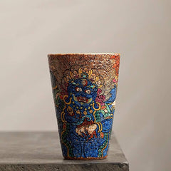 Handcraft Mahakala Cola Glass - Ritual-Inspired Drinkware Collection