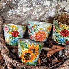 Vintage Floral Coffee Cup Collection