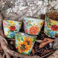 Vintage Floral Coffee Cup Collection
