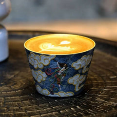 Ceramic Art Mug, Painterly Design Coffee Cup