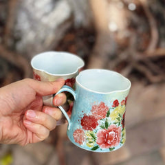Vintage Floral Coffee Cup Collection
