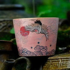 Ceramic Art Mug, Painterly Design Coffee Cup