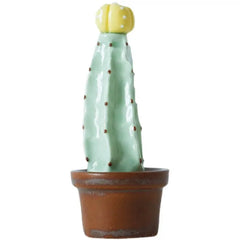 Ceramic Cactus Desk Decor - Whimsical Office & Computer Desktop Decorations, Creative Mini Succulent Home Accent