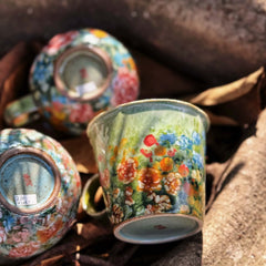 Vintage Floral Coffee Cup Collection