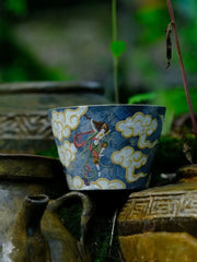 Ceramic Art Mug, Painterly Design Coffee Cup