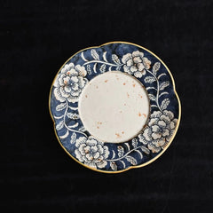 Retro Blue & White Coffee Cup