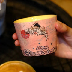 Ceramic Art Mug, Painterly Design Coffee Cup
