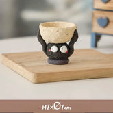 Ceramic Coal Candle Holder, Cartoon Desk Decor
