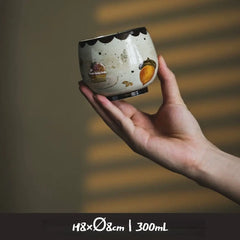 Handcrafted Retro Dinnerware Set - Ceramic Plates & Bowls for Single-Serve Meals, Vintage Tableware Collection