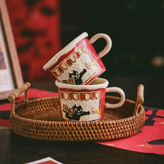 Handcrafted Ceramic Mug - Artisan Coffee & Milk Cup for Home, Everyday Drinkware