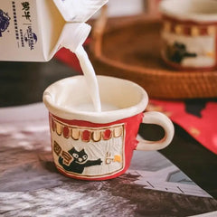 Handcrafted Ceramic Mug - Artisan Coffee & Milk Cup for Home, Everyday Drinkware