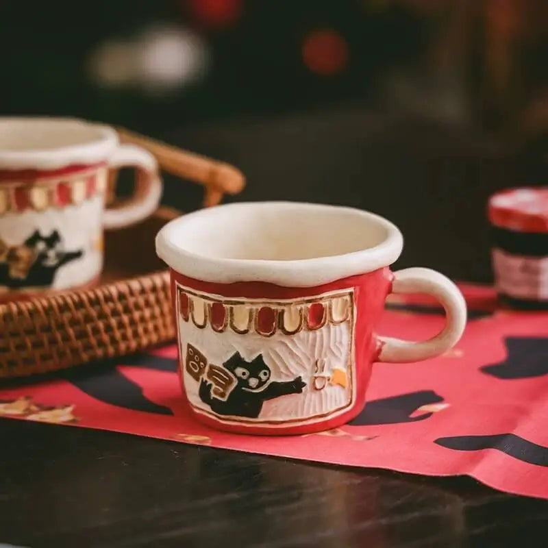 Handcrafted Ceramic Mug - Artisan Coffee & Milk Cup for Home, Everyday Drinkware