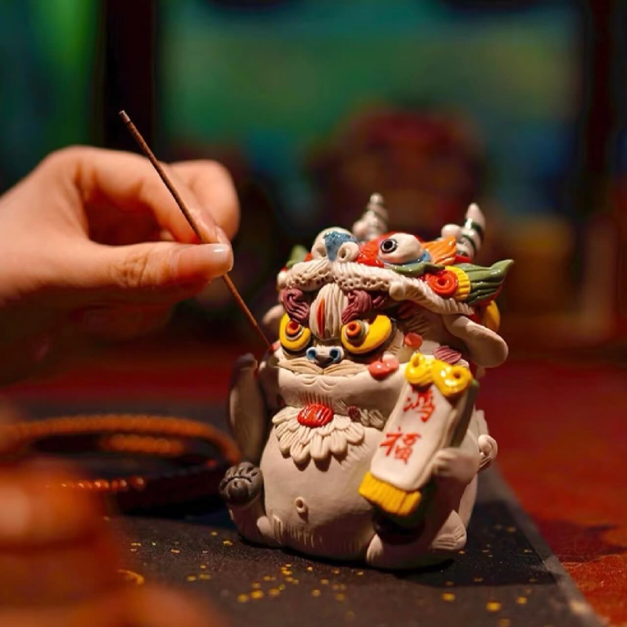 Handcrafted Bai Ze Incense Holder