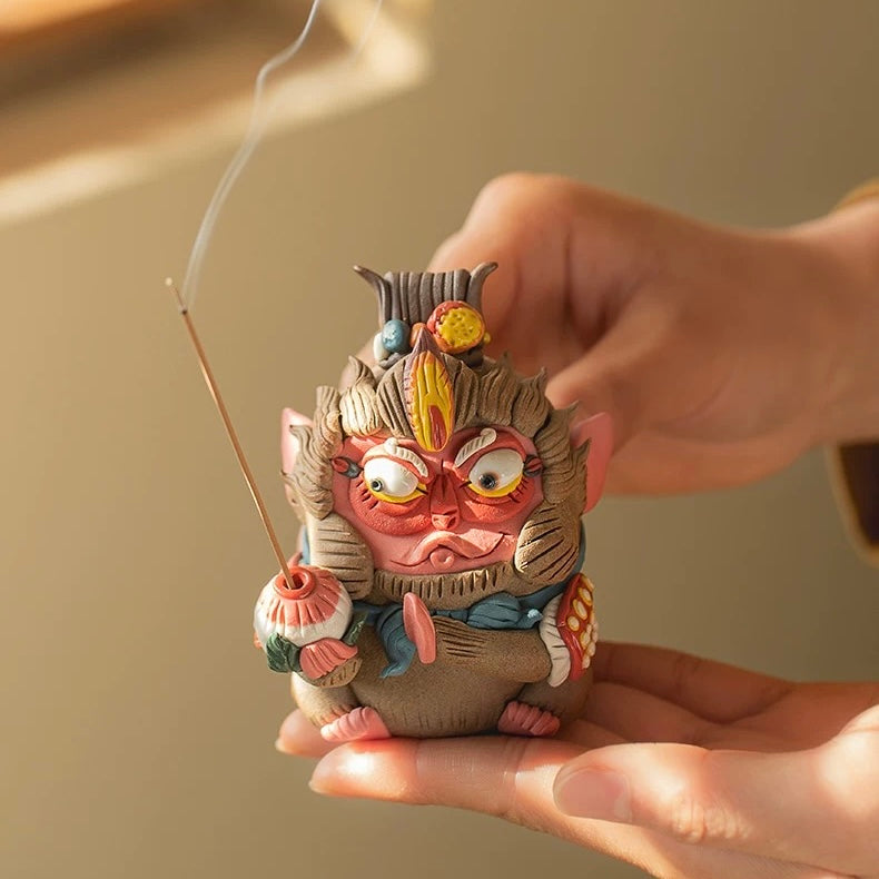 Handcrafted Monkey King Incense Holder