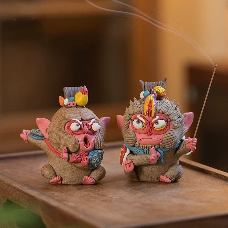 Handcrafted Monkey King Incense Holder