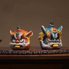 Handcrafted Awakening Lion Incense Holder