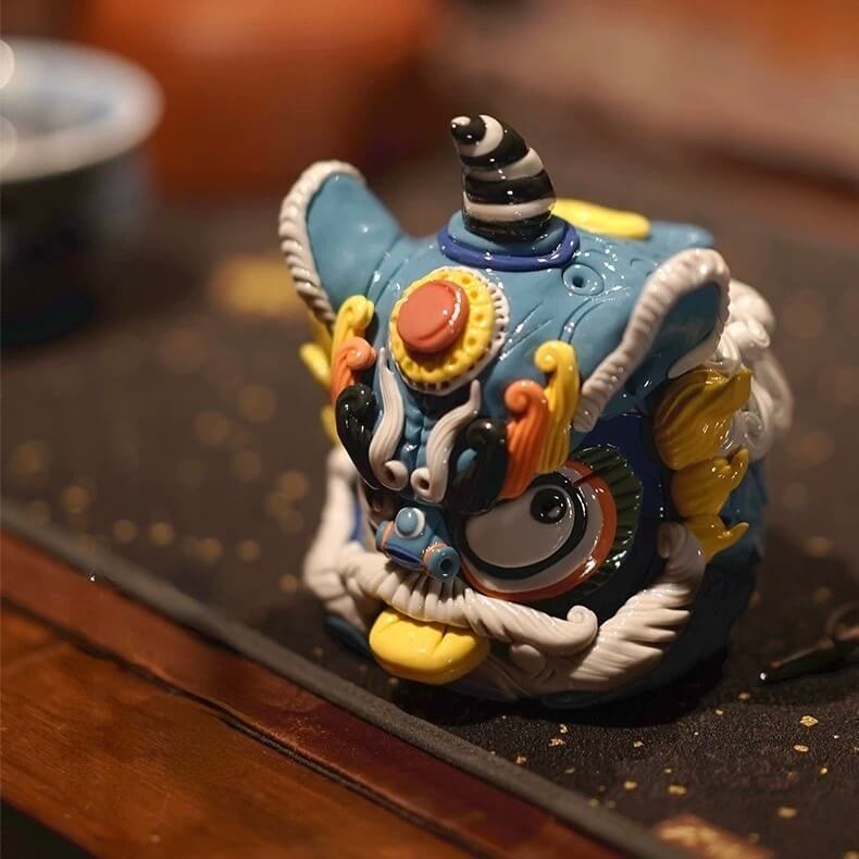 Handcrafted Awakening Lion Incense Holder