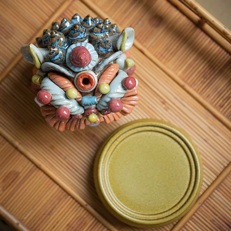 Handcrafted Awakening Lion Incense Holder