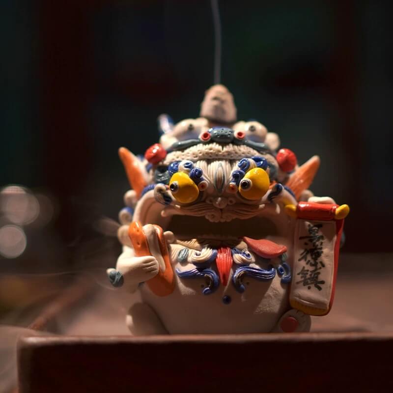Blue & White Pi Xiu Handcrafted Incense Burner