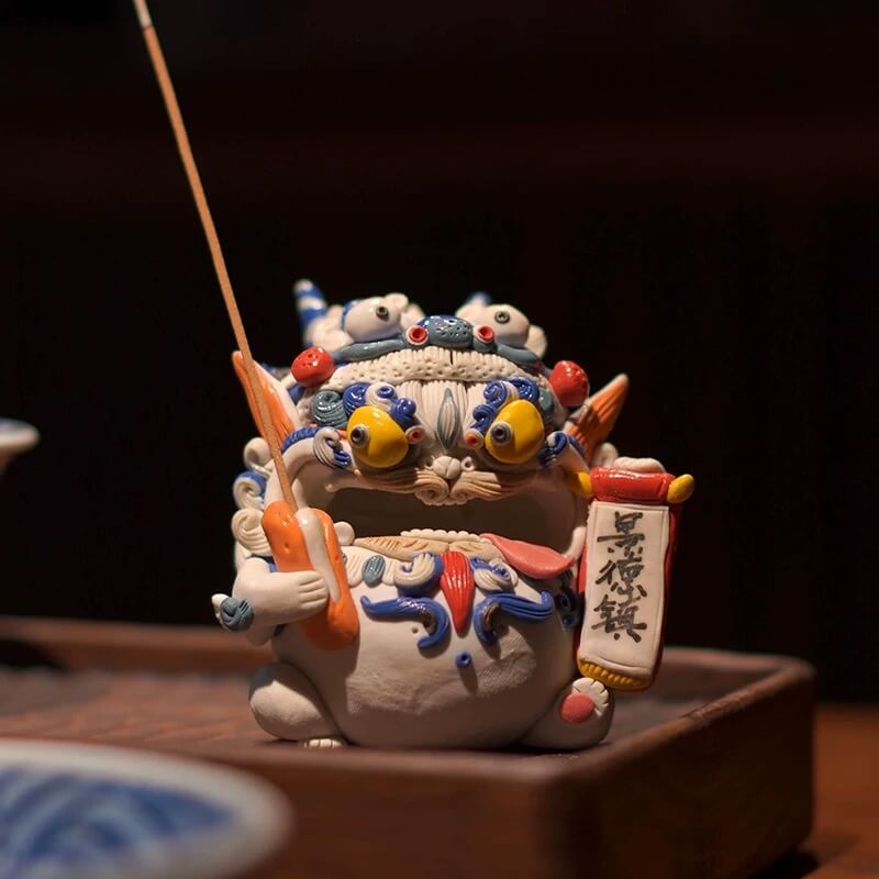 Blue & White Pi Xiu Handcrafted Incense Burner