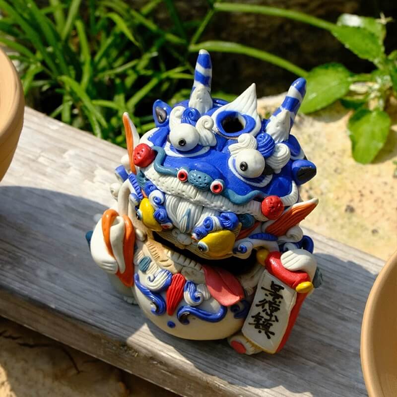Blue & White Pi Xiu Handcrafted Incense Burner